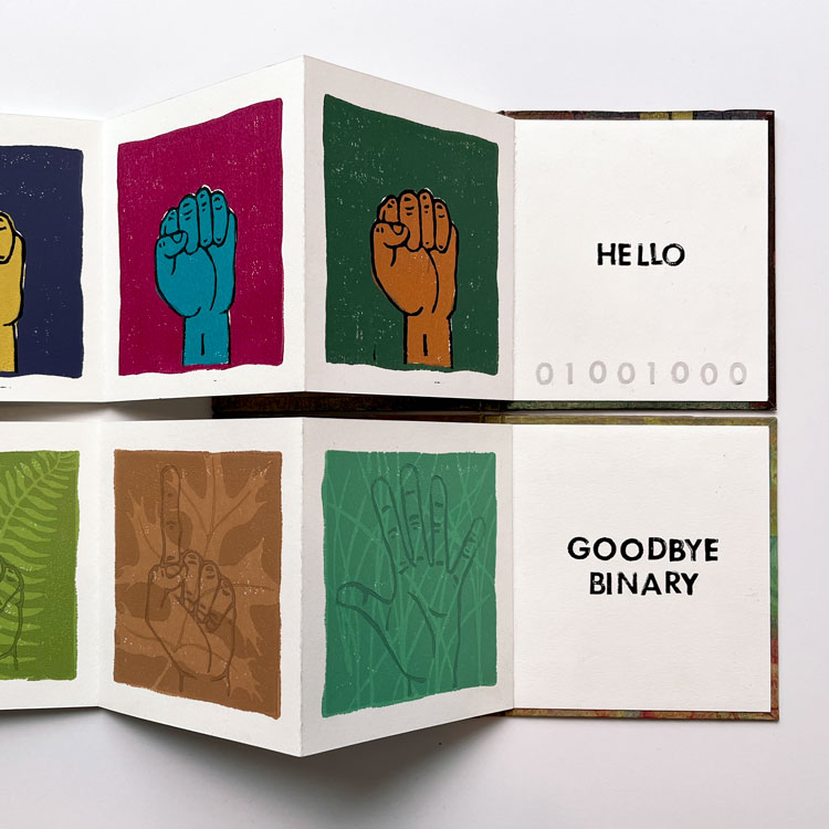 photo of screen with painted on screen filler